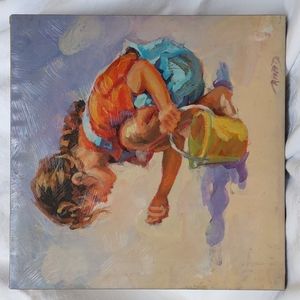 Lucelle Raad Canvas Giclee Art - Shell Collector